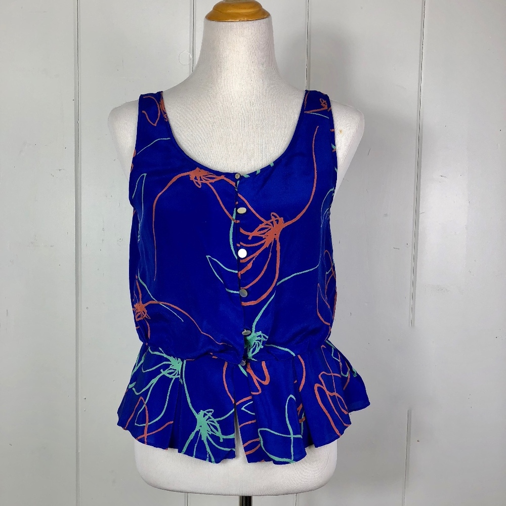 Sariah Silk Sleeveless Top Small
